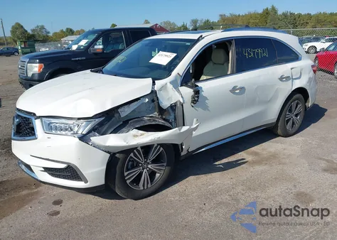 2018 Acura Mdx z USA, uszkodzony, nr VIN 5J8YD4H38JL014422